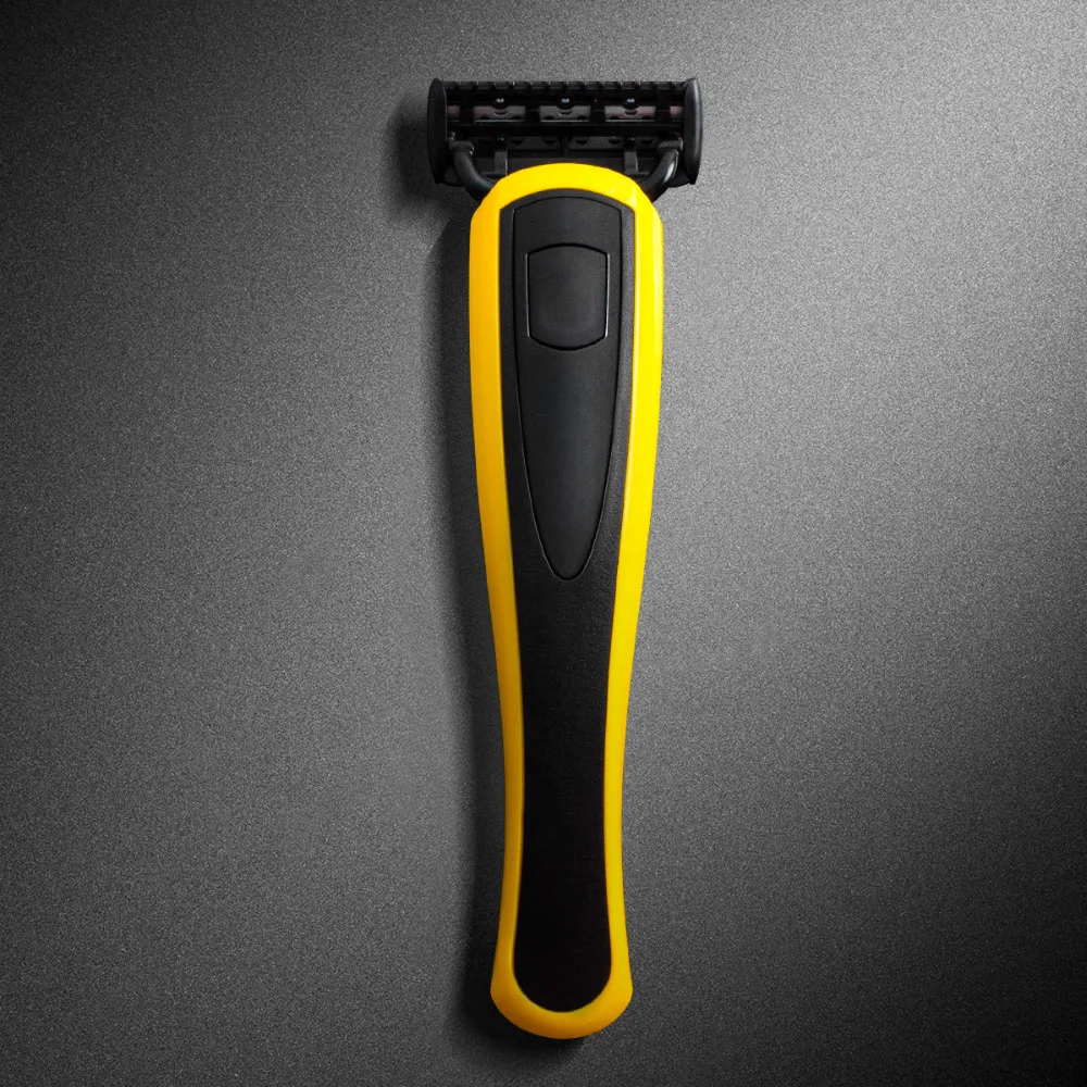 QShave Желтая серия ручная бритва США лезвия Мужская крутая подставка как выбор