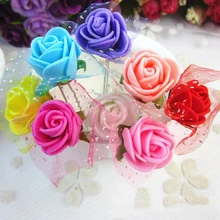 5 шт. зажим для волос Роза Для женщин леди свадебные Выходные туфли на выпускной бал волос pin модные аксессуары и украшения для волос-Цвет случайно отправить
