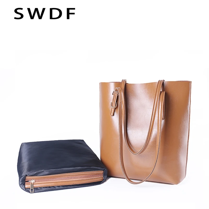

SWDF New Designer Luxury High Quality Handbags Women Famous Large Capacity Casual Tote Shoulder Messenger Female Satchel Bag