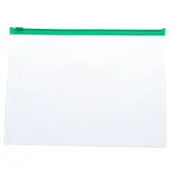20 шт зеленый прозрачный Размер A5 бумажный слайдер Ziplock застежка папки Файлы сумки