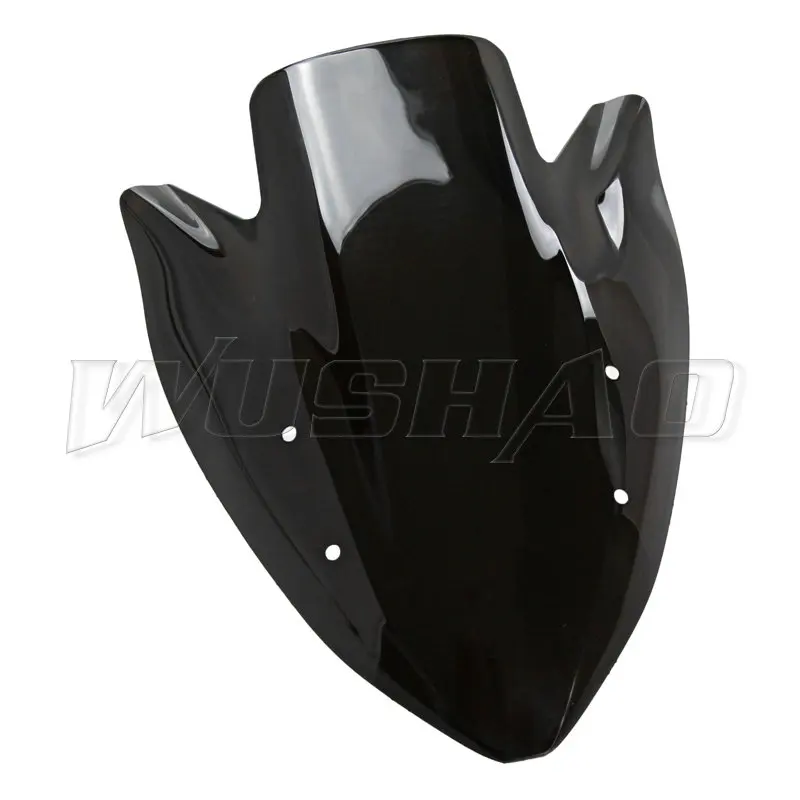 Мотоцикл двойной пузырь лобовое стекло ветер экран для 2003 2004 2005 2006 Kawasaki Z1000 Z 1000 черный Иридиевый прозрачный
