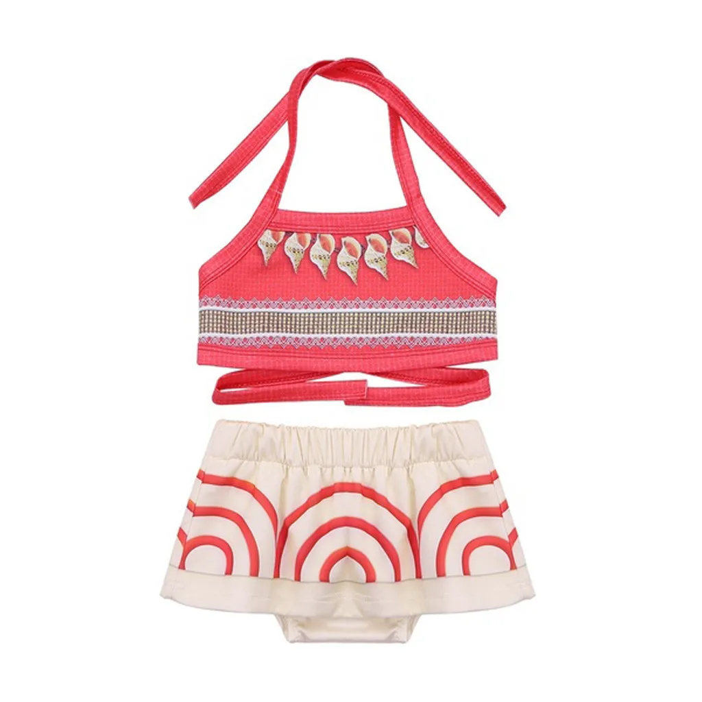 

Kids Baby Girls Bikini 2019 Bowknot Swimsuit Prinrt Swimwear Child Bathing Suit Swimming Costume Summer Beachwear Biquini