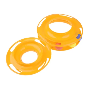 

2019Plastic Pet Cat Toys Three Levels Tower Tracks Disc Intelligence Amusement Interactive