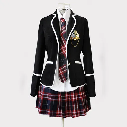 Высокое качество, 5 шт., британская японская женская школьная форма для школьниц, школьная форма с длинными рукавами, одежда для выступлений - Цвет: 5