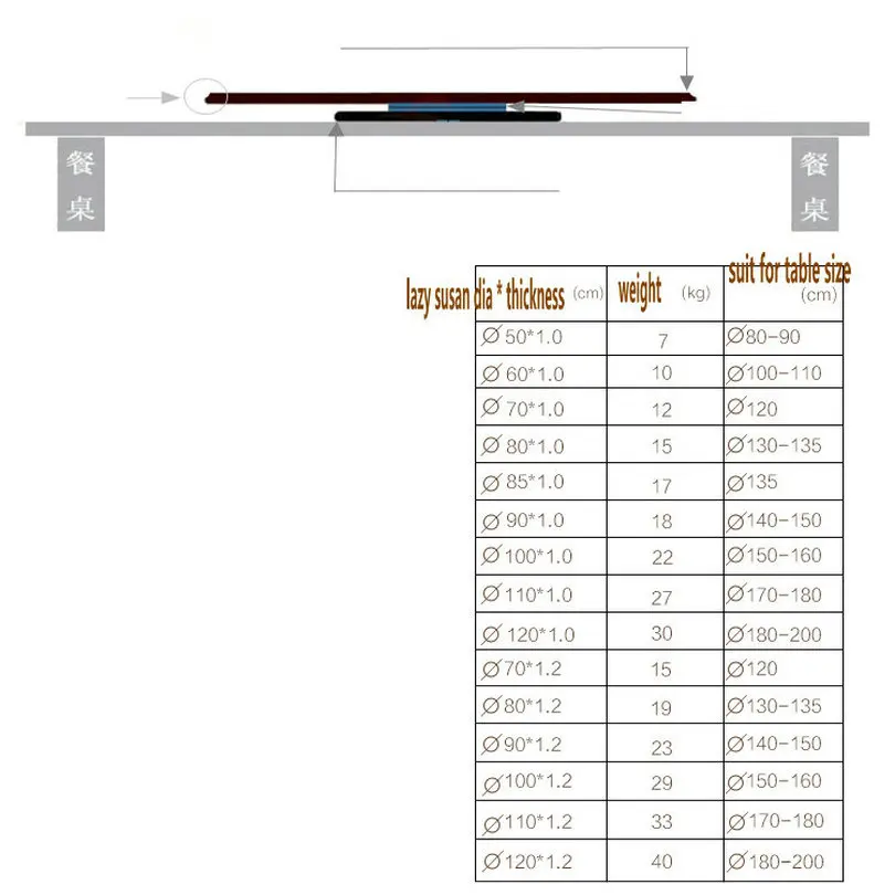 GLASS TURNTABLE LAZY SUSAN SWIVEL PLATGE GLASS_0011
