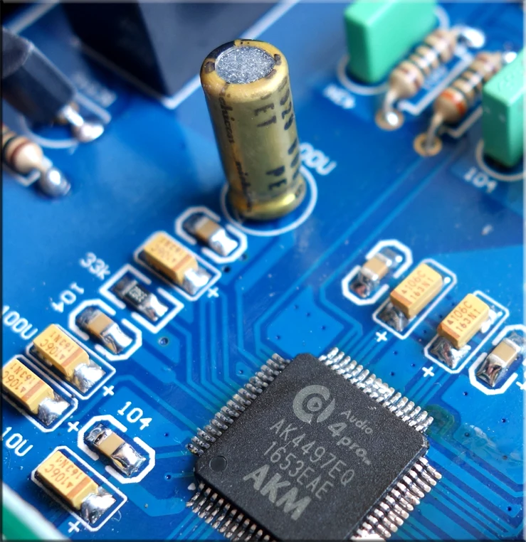 DC100 AK4497 цифровой аудио декодер ЦАП поддерживает DSD обновление AK4495SEQ
