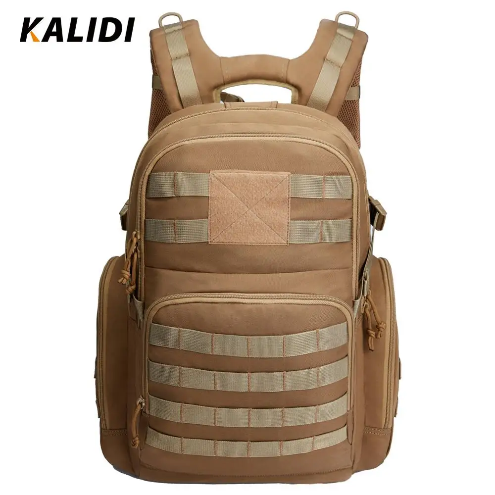 KALIDI 40 LMilitary тактические боевые рюкзаки мужские армейские водонепроницаемые альпинистская сумка уличный походный Кемпинг Охота дорожные рюкзаки - Цвет: Khaki