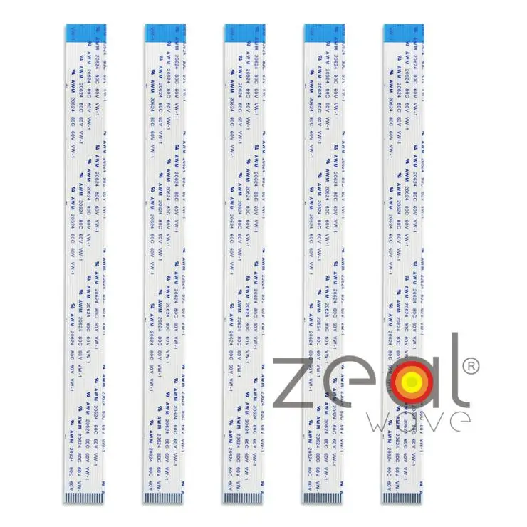 5 Pz Cavo Ffc 1.0Mm Passo 16 Spilli 200Mm Flessibile Flex Fable Direzione Inversa