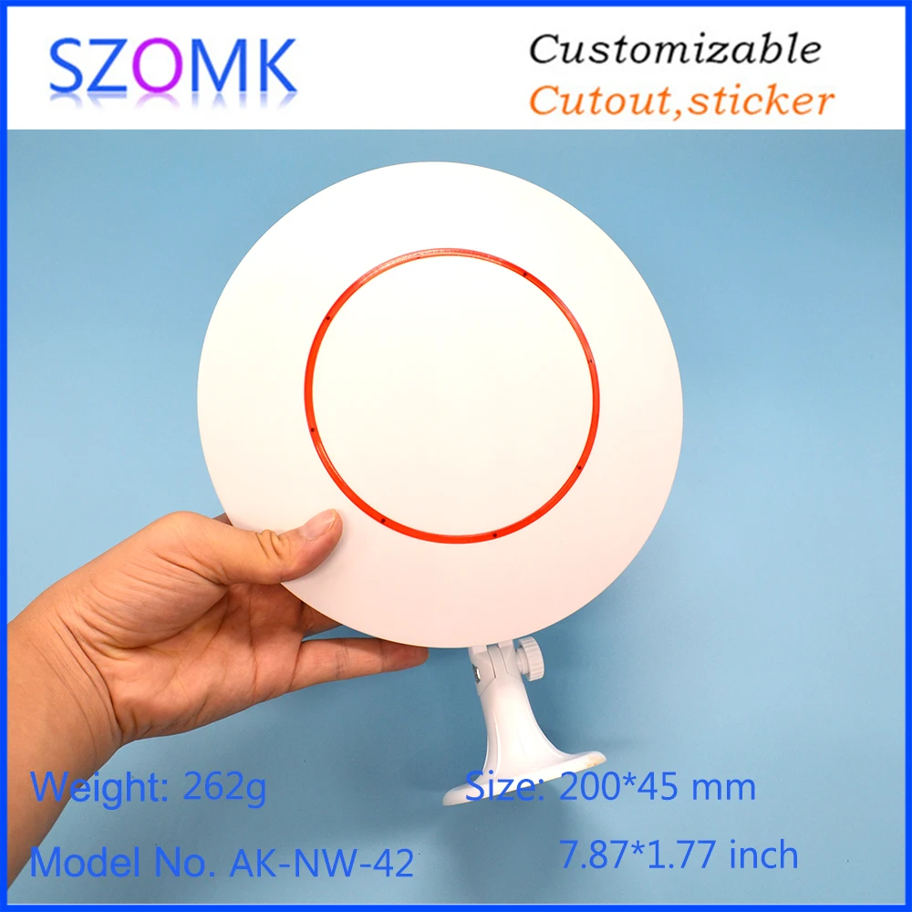 szomk wireless sensor enclosure plastic router enclosure smart home controller with stereo fixed bracket  (8)