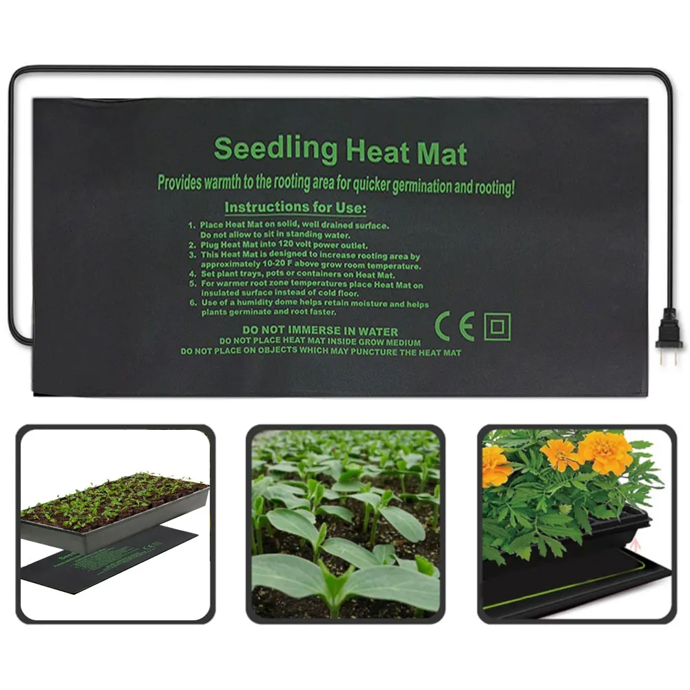

Plant Heating Mat 24*52CM 52*52CM 121*52CM Seedling Flower Electric Blanket Waterproof Warm Durable Hydroponic Heating Pad