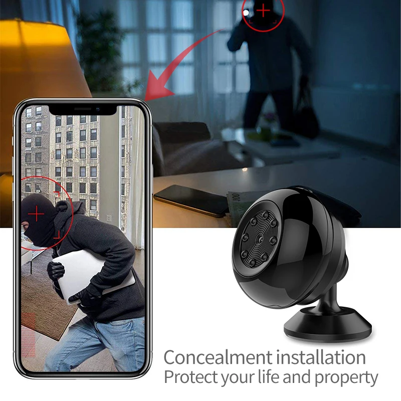 Volemer Mini Camera Magnetic 4K Wifi Video Camera Recorder HD1080P IR Night Vision Cam Motion Detection Home Security Camcorder (5)