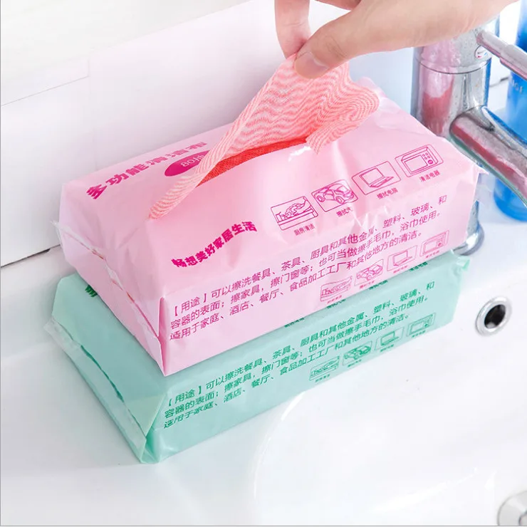 1 set of 80 Environmental Disposable Washing Dish Towel Magic Kitchen