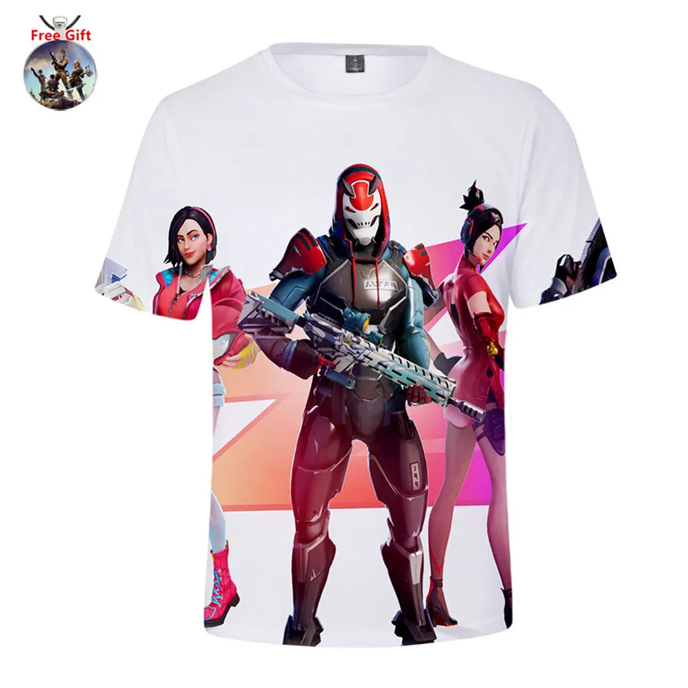 Kids Summer T Shirts Battle Royale Beach Short Pants Men T-shirt Game Season 9 Women Tee Black Knight Cosplay Costume Teenagers - Цвет: Бежевый