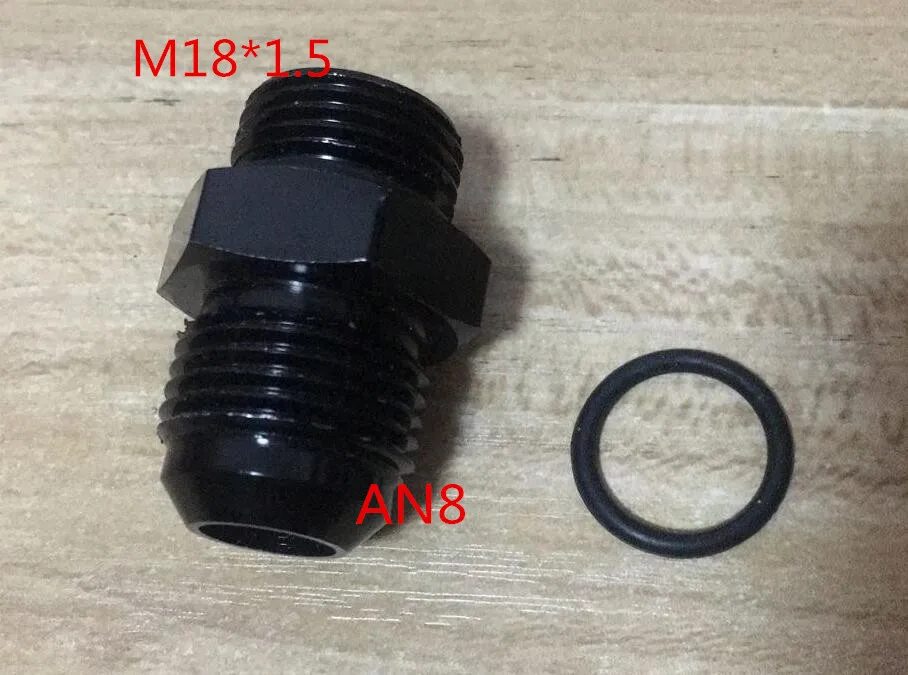 new male M18 P1.5 M18 * 1.5 M18*1.5 18*1.5 to 6an an6 an8 8an male adaptor adapter Fitting photo