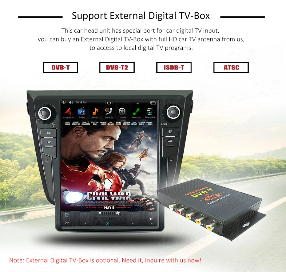 Perfect Tesla style Android 7.1 Car Radio GPS Navigation for NISSAN X-TRAIL 2014 2015 2016 2017 2018 Stereo Multimedia Headunit 17