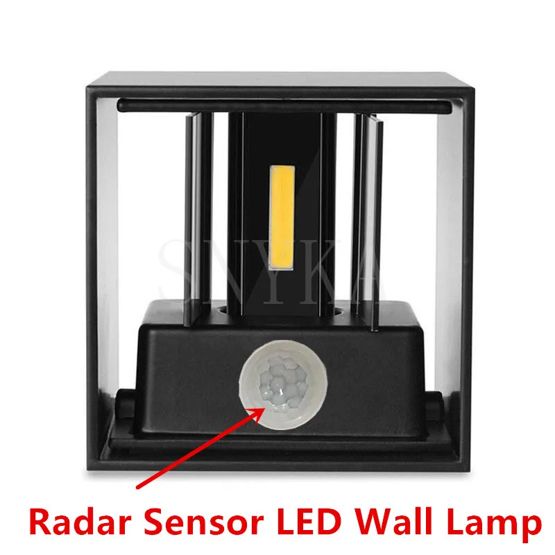 

Dimmable LED Wall Light Outdoor Waterproof IP65 Radar Motion Sensor Porch Wall Lamp Home Sconce Indoor Decoration Lighting Lamp