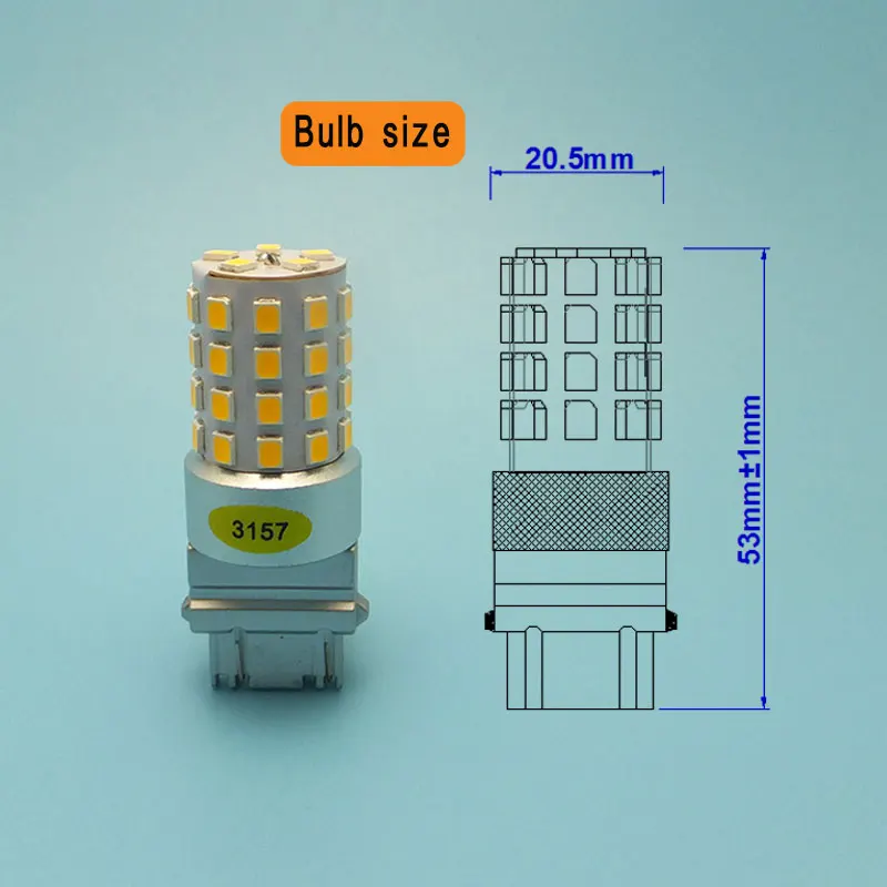 MIDCARS 3157 3156 Led Bulbs Brake Turn Signal Light Extremely Bright Amber/White Dual Color Switchback Led Dual lightsing