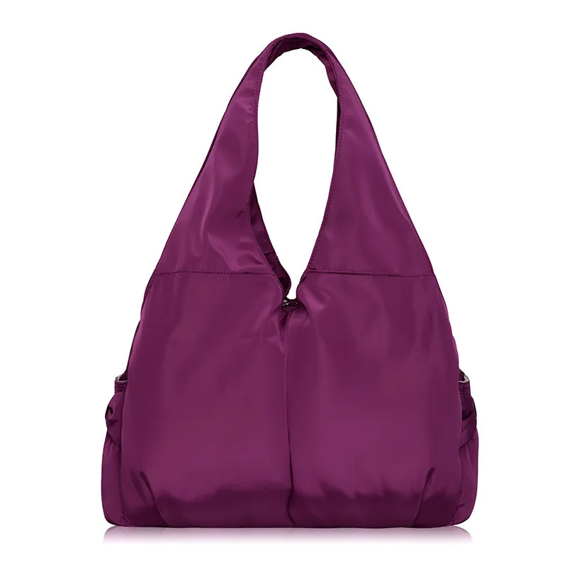 Women Handbag Casual Large Shoulder Bag Fashion Nylon Big Capacity Tote Luxury Brand Design Purple Bags