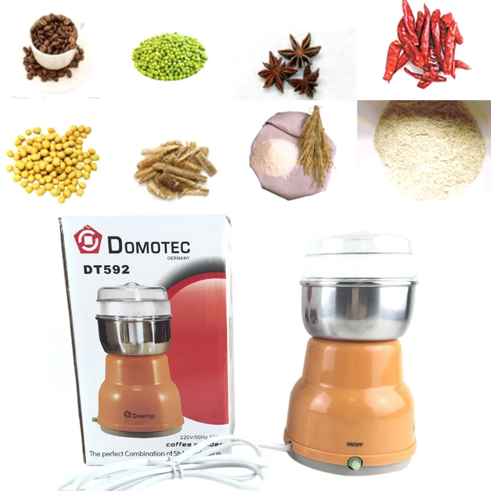 1set Electric Stainless Steel Eu Plug Multifunctional Coffee Bean