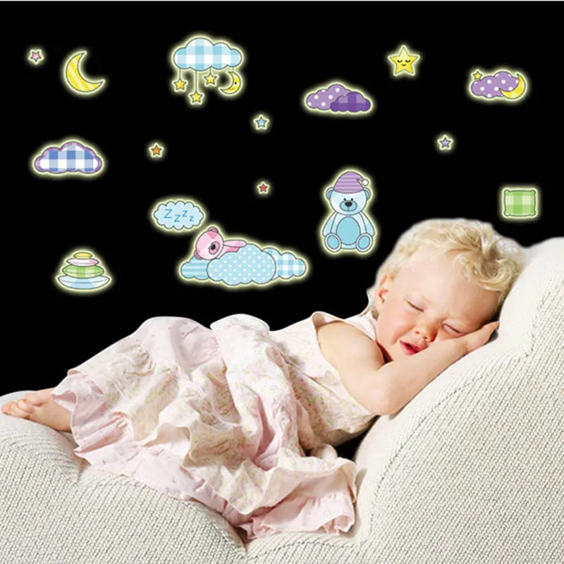 DIY Luminous Wall Stickers Children Toys Girls Boys DIY Decals Baby