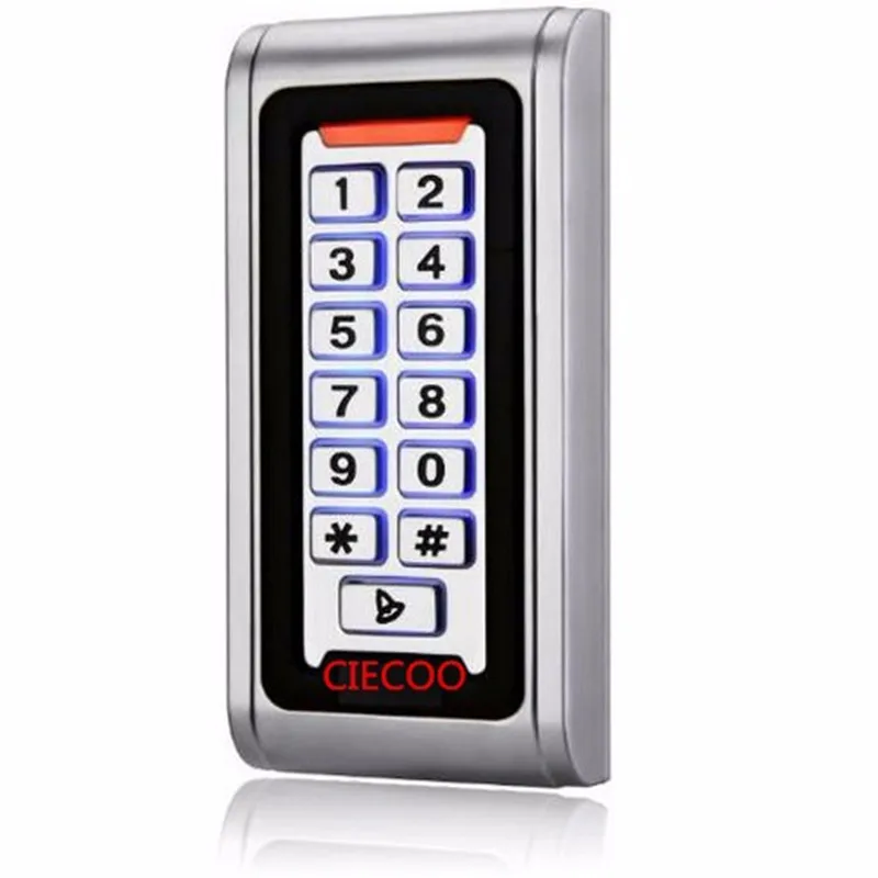 

Backlight Metal shell IP68 waterproof RFID 125Khz EM ID Smart card entry lock Keypad Standalone Door Access Control system