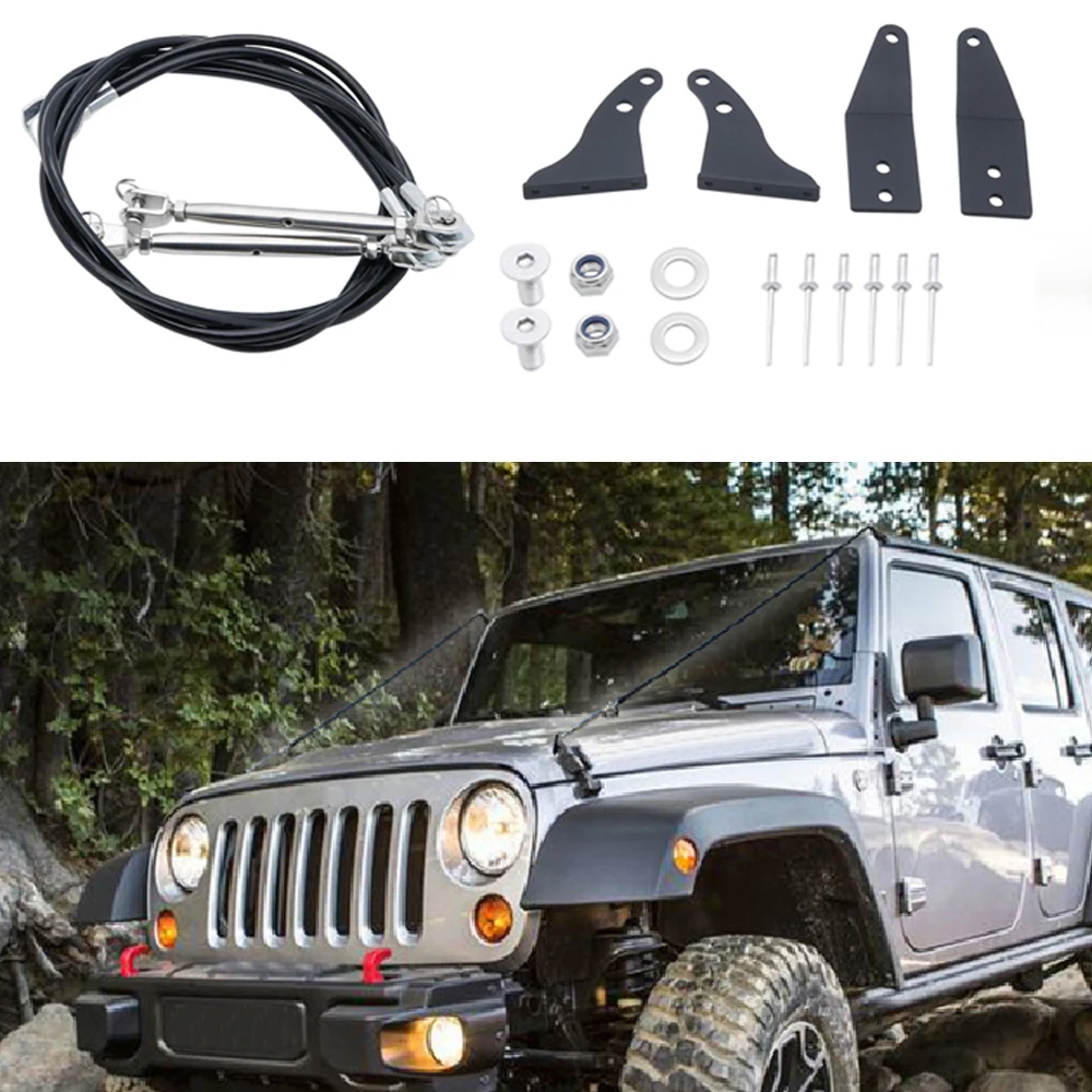 

Limb Risers Kit Fit For JK Jeep Wrangler 2007-2018 Through The Jungle Protector Obstacle Eliminate Rope
