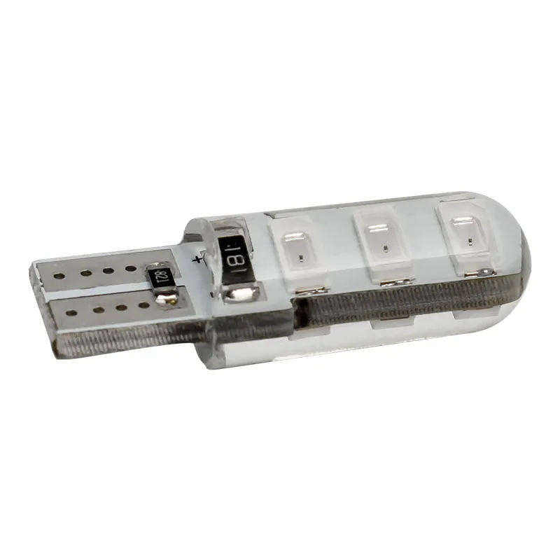 1 шт. T10 W5W силиконовый чехол 6 SMD 5630 5730 светодиодный Стоянкы Автомобилей Автомобиля