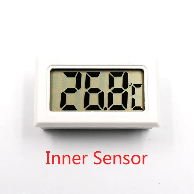 DIY цифровой ЖК-дисплей Автомобильный Термометр Зонд 1 м-50~ 110 градусов Цельсия влажность температура тестер инструменты гигрометр пирометр термостат - Цвет: White