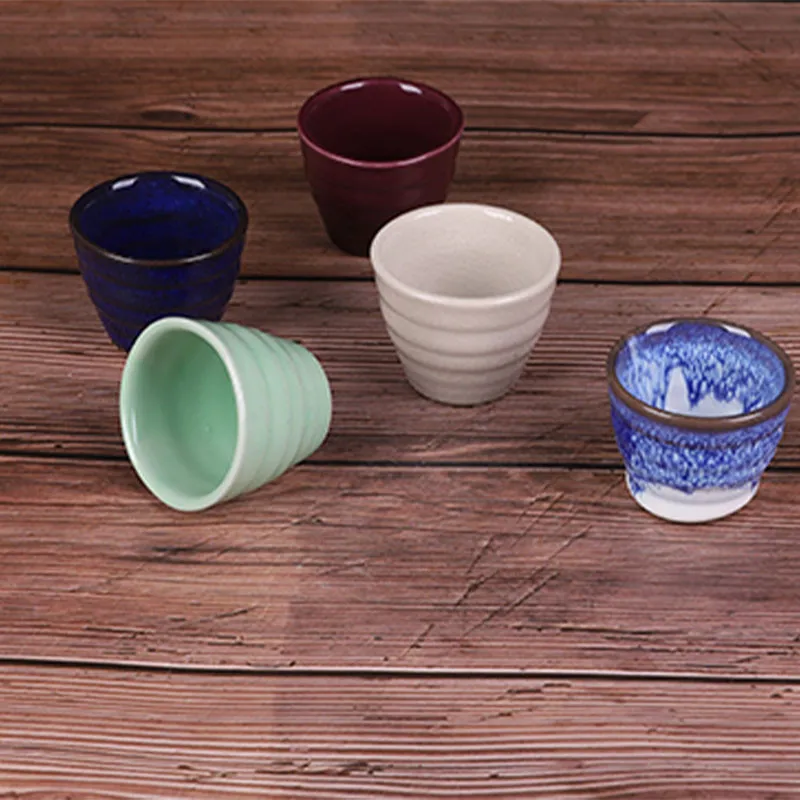 Simple Modern Spirit 45ml Ceramics Wine Travel Mug Glass Cup Bowl Wineglass Goblet 2