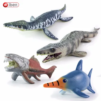 

Sea Life Liopleurodon Dunkleosteus Mosasaurus Lchthyosauria Dinosaur toy Soft PVC Collection Classic toys For Children Gift