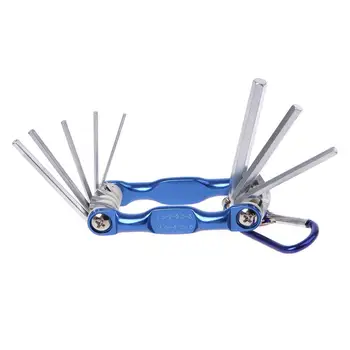 

8pcs High Quality Portable Foldable Key Hex Wrench Set Metric System Inner Hexagon Spanner Allen Wrench Screw Repair Tools