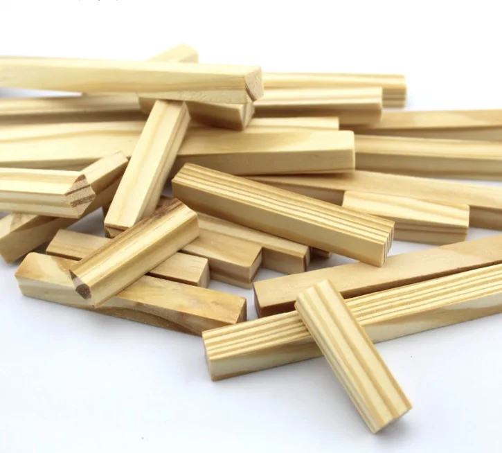 20 шт./лот 1x1x5 см сосна модель с длинным и узким элементом материал ручной DIY