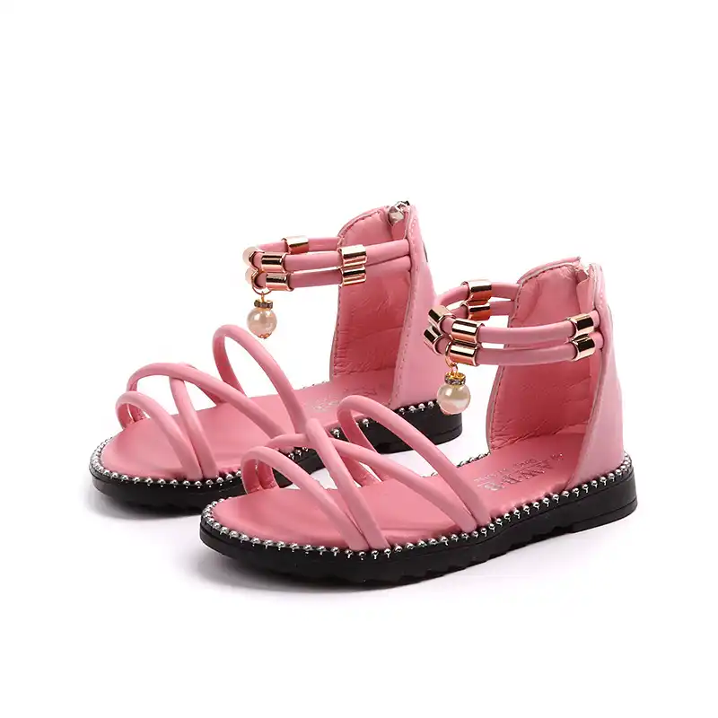 little girl pink sandals