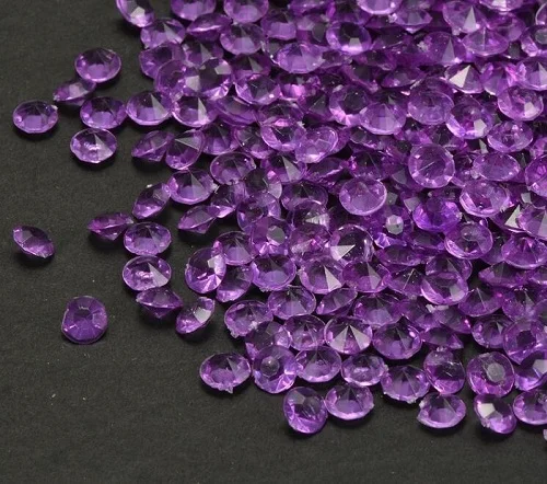 Праздничные принадлежности 4 мм Кристаллы Конфетти разброс акриловые бусинки