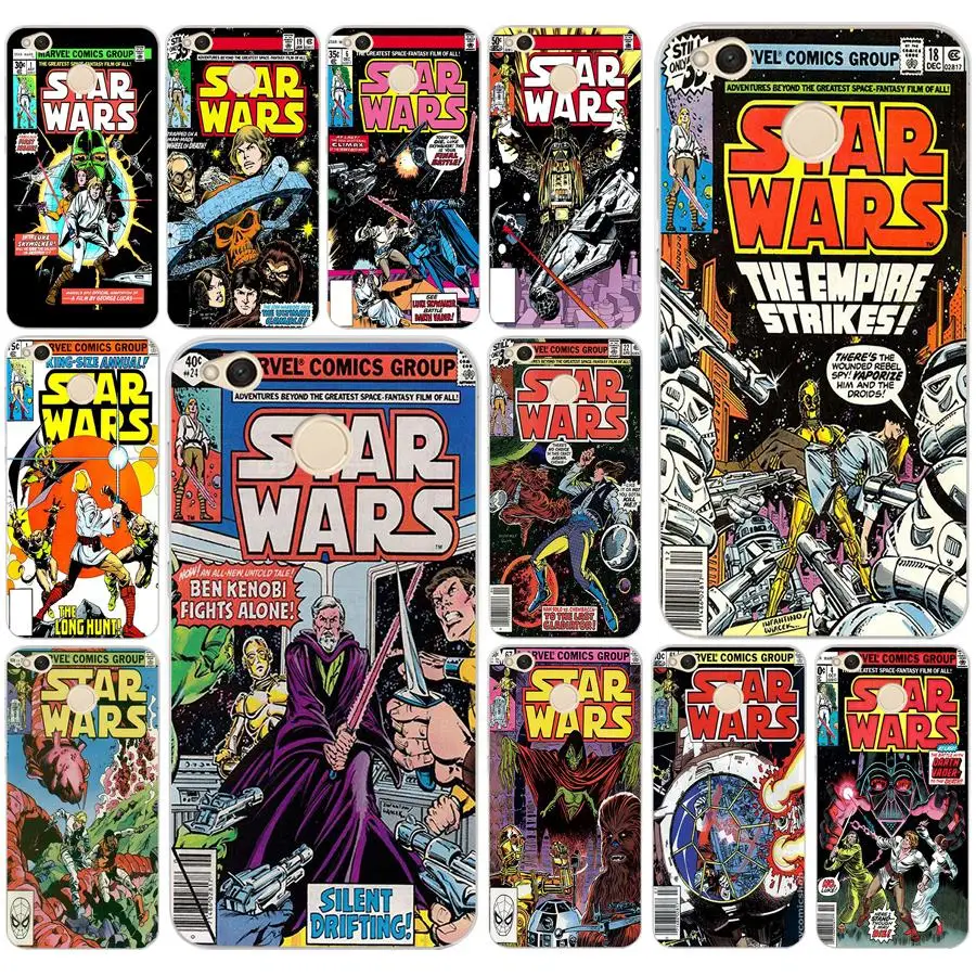 

279DF star wars marvel comics cell Hard Transparent Cover Case for Xiaomi Redmi note 6 5 pro mi8 a2 lite s2 4x