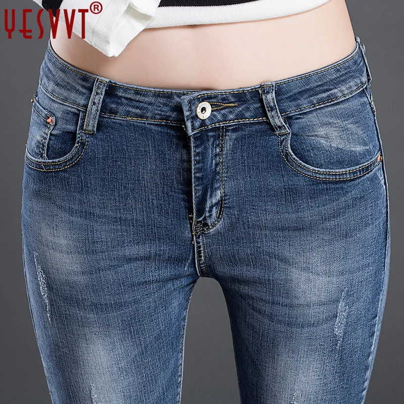 YESVVT 2017 Jeans for women Jeans With High Waist Jeans Woman plus size Women Jeans femme