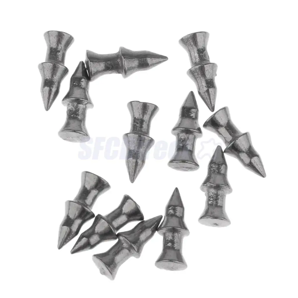 12pcs Tungsten Weights Sinkers Fishing Tackle Pagoda Wacky Nail Sinkers Pencil Worm Insert Fishing Weights 0.3g