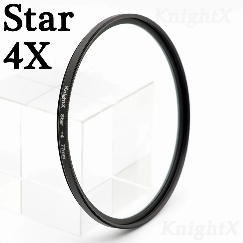 KnightX FLD UV CPL поляризатор ND Star фильтр объектива камеры для canon sony nikon 52 мм 58 мм 67 мм фото d5100 2000d 1200d 60d 50d набор - Цвет: Star 4X