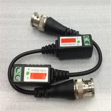 20 шт. 3000ft диапазон CCTV видео AHD/CVI/TVI витой BNC балун пассивные трансивера незащищенная витая пара, симметричный трансформатор BNC Cat5 CCTV UTP черный