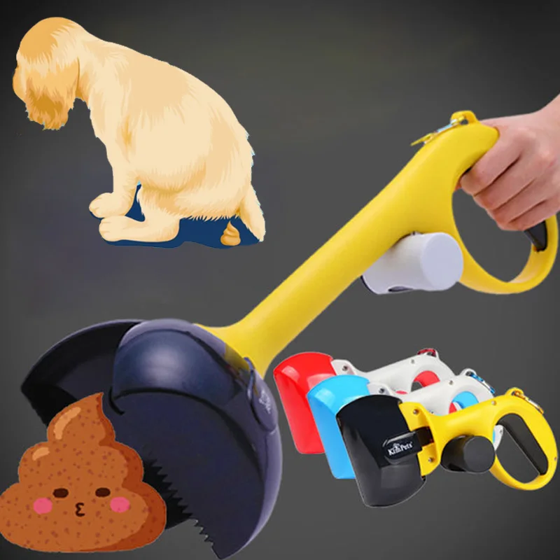 2 в 1 Pooper Scooper Pet отходы Совок легко чистить захват для собак ходьба MU | Дом и сад