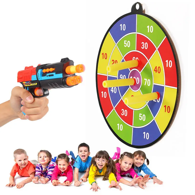 

Safe Darting Target For Kids Toys Gun Flying Toys Sucked Type Dart Board Kids Bullet Ball Target for Kid Game Throwing Sports