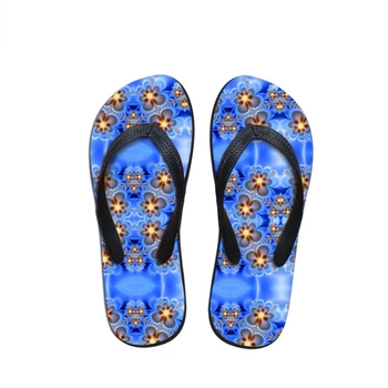 

Customized Unique 3D Flower Printing Flip Flops Female Fashion Summer Slip-on Home Slippers Women Casual Beach Flats Flip Flops