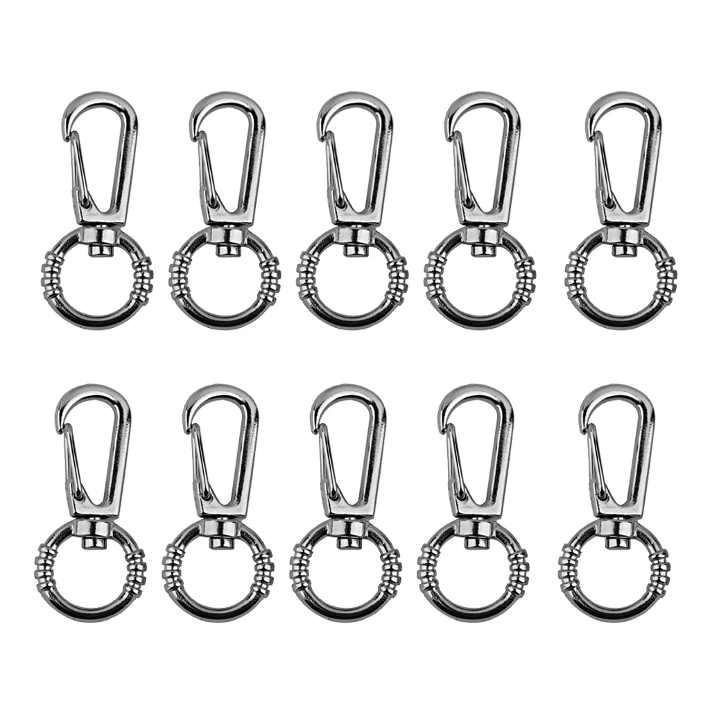 

20x Lobster Clasps Swivel Trigger Clips Snap Hooks Bag Keychain Charms Findings