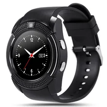 Получить скидку V8 Смарт часы Bluetooth TF sim-вызов анти-потерянный для Android iso Apple IPhone SmartWatch спортивный браслет музыка touch часы Z60 A1