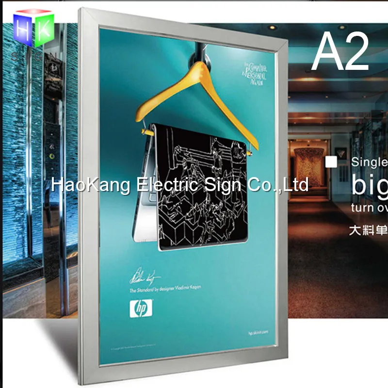 

Aluminum picture Frame Led Light Box Display , Backlit Advertisement Poster Frame