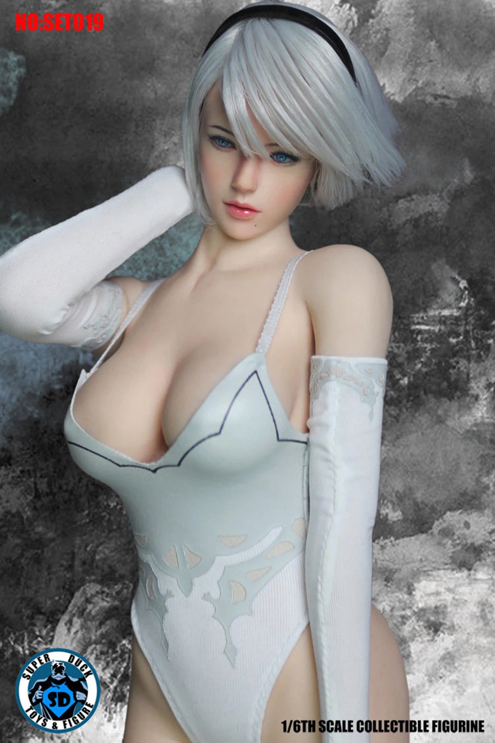 Игровая фигурка 2B 1/6 nier automata фигурка голова лепить комплект одежды w оружие nier 2 девушка фигурка желаний МАСКА ИГРУШКА Коллекционная без тела