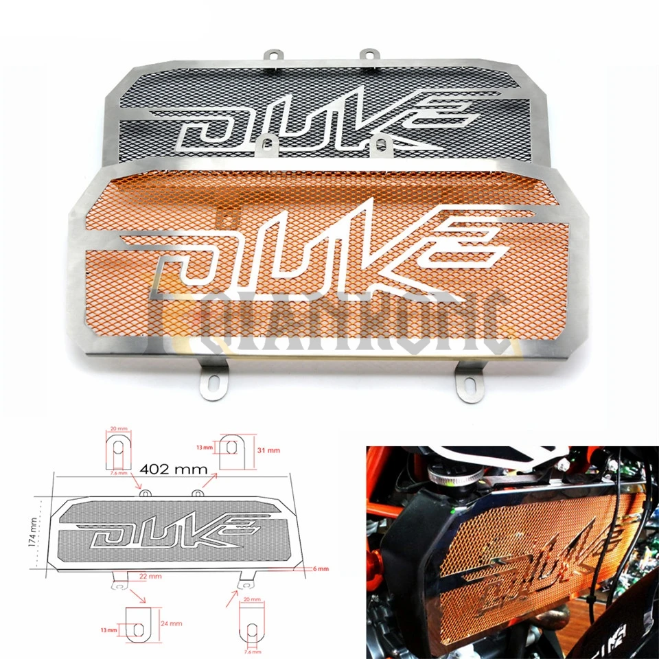 Для KTM DUKE390 990 Super Duke 1290 Super Duke R/GT Мотоцикл с ЧПУ решетка радиатора Черная защитная крышка радиатора