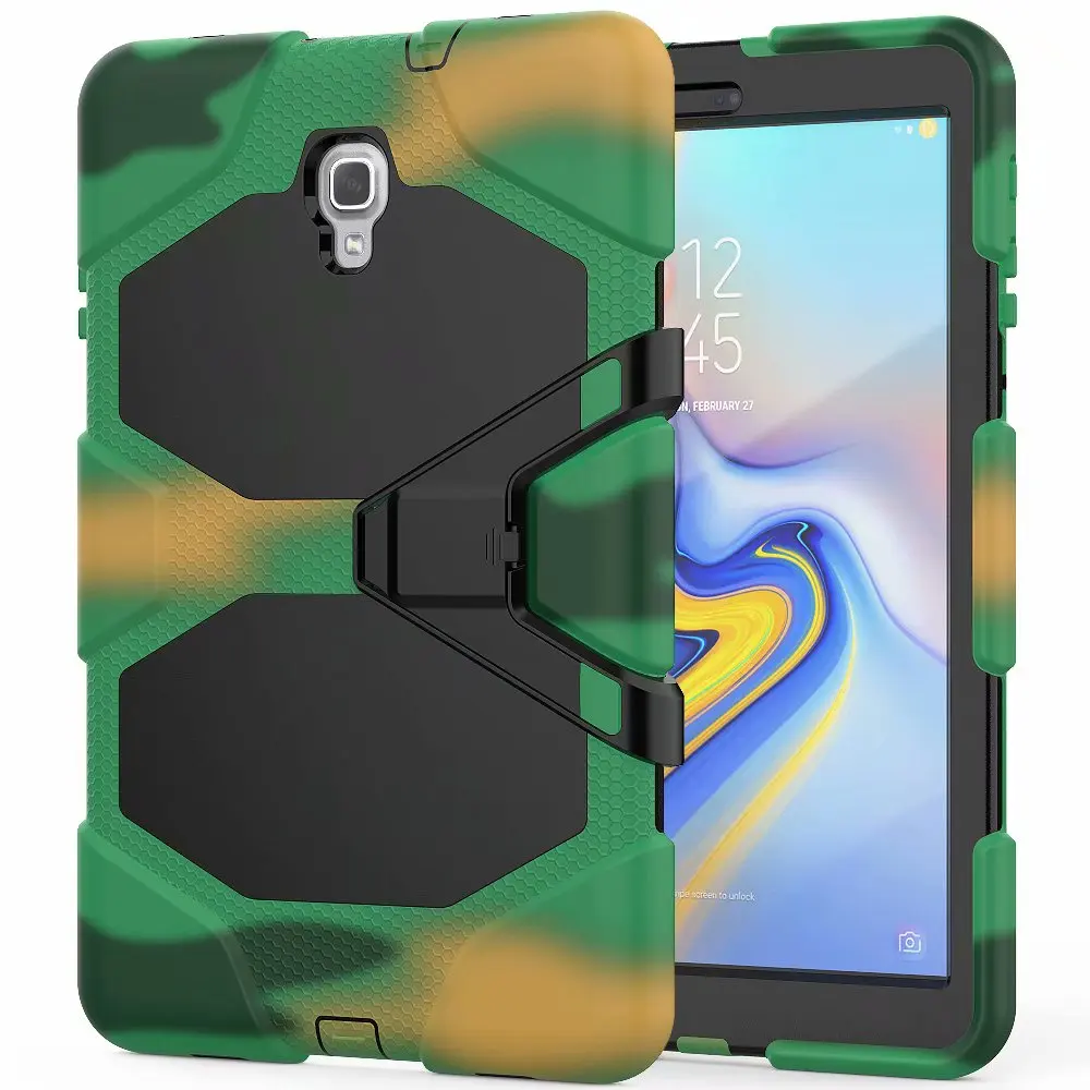 

Tablet 2 in 1 Hybrid silicon stand case for Samsung Galaxy Tab A A2 10.5 inch 2018 T590 T595 T597 cover Heavy Duty Funda #C