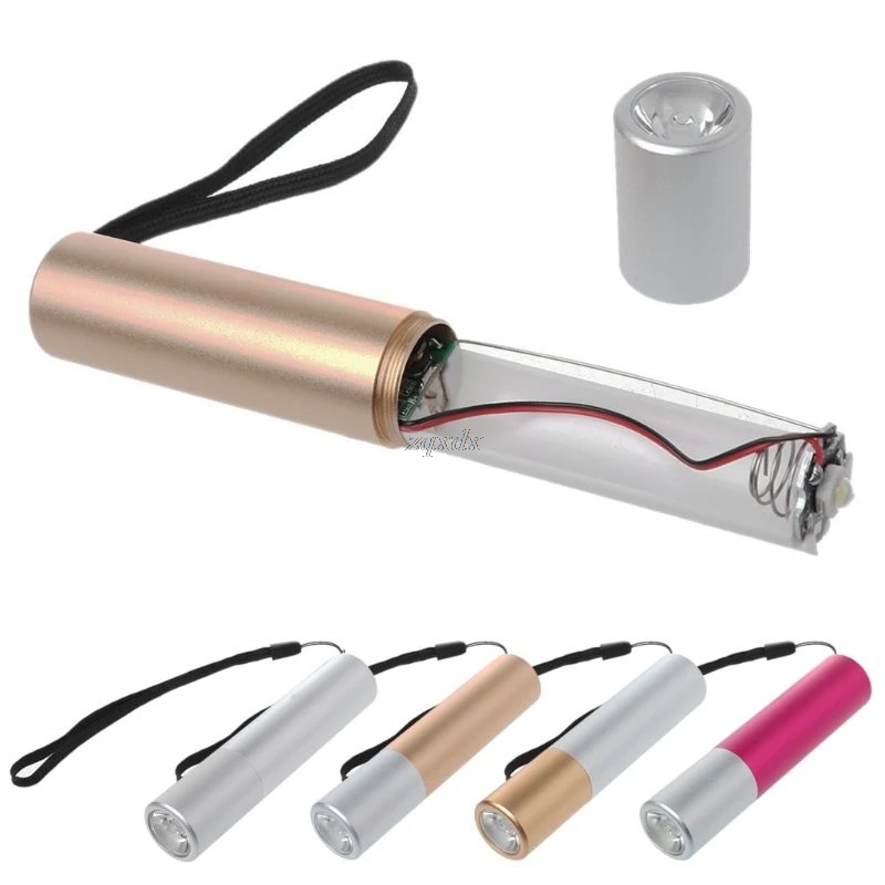 DIY 18650 батарея банк питания чехол коробка со светодиодным фонариком USB зарядное