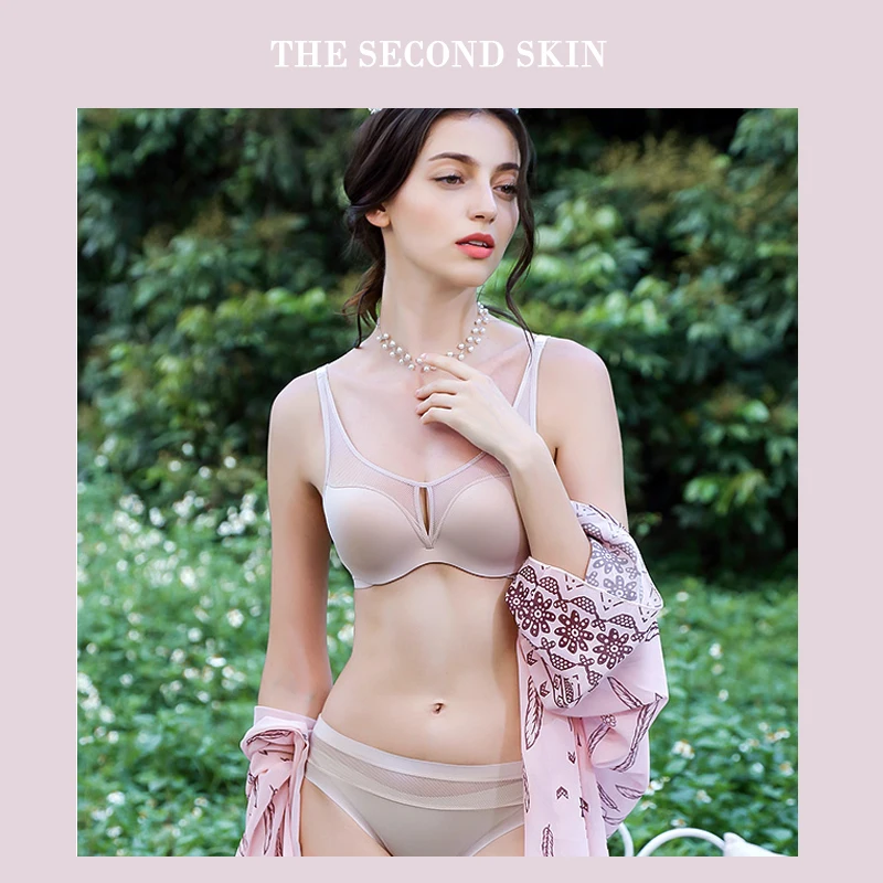 

Women Push Up Bra Set Sexy Deep V Soft Wireless Underwear Bras For Small Breast Bra And Panties Black Lingerie Pink Brassiere